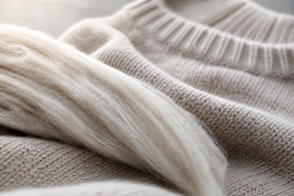 Self-cleaning properties wool